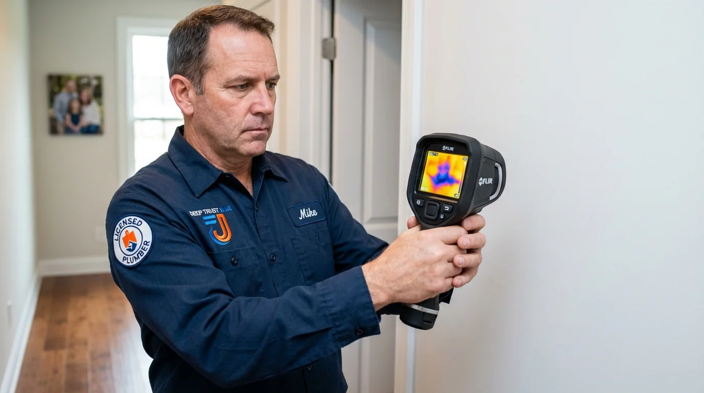 Thermal imaging leak detection by Johns Plumbing LLC in Airway Heights